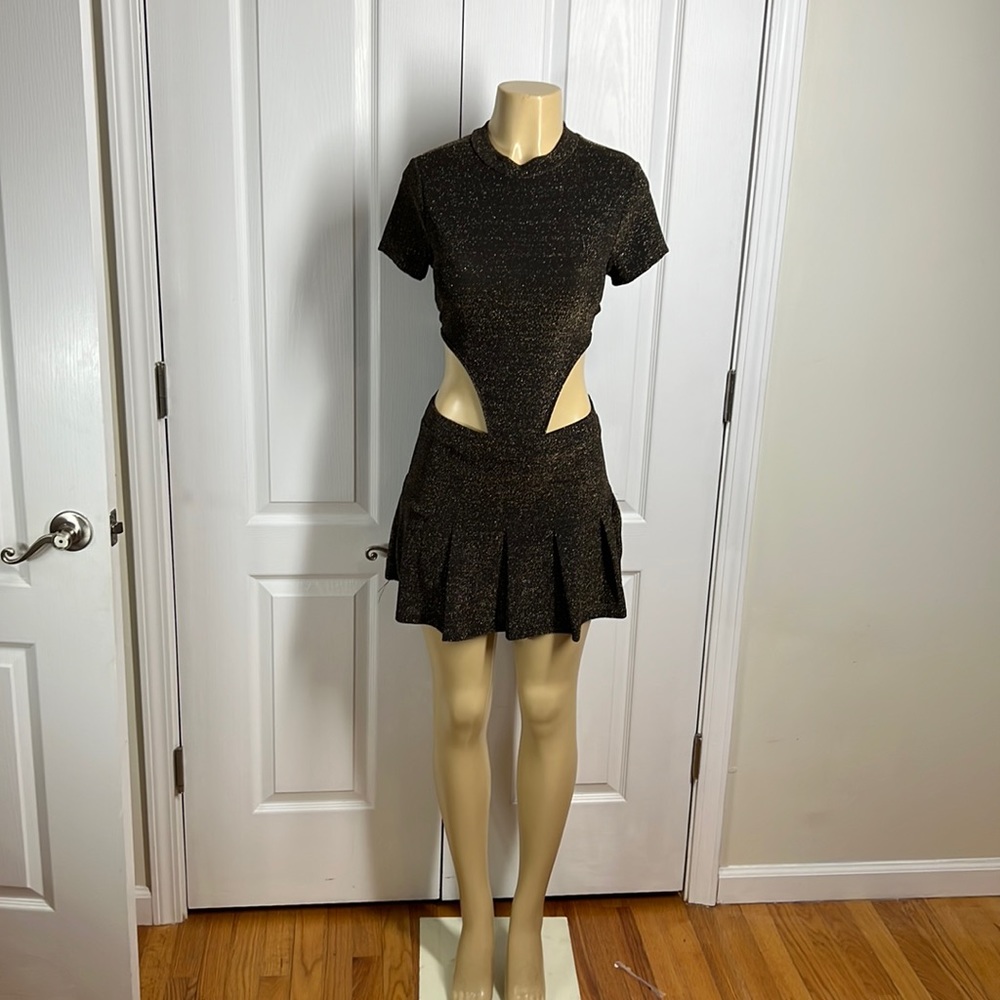Boutique set, size M, sparkle print